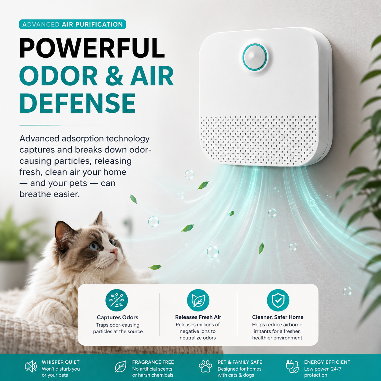 Pet Odor Eliminator Air Purifier