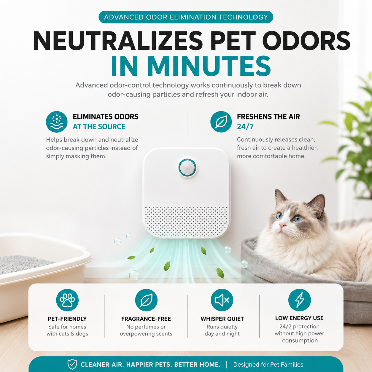 Pet Odor Eliminator Air Purifier